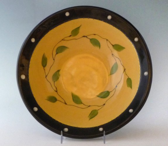 Richard & Robin Sanchez - Pasta Bowl, Ceramic w/ Spoon Black Eyed Susan